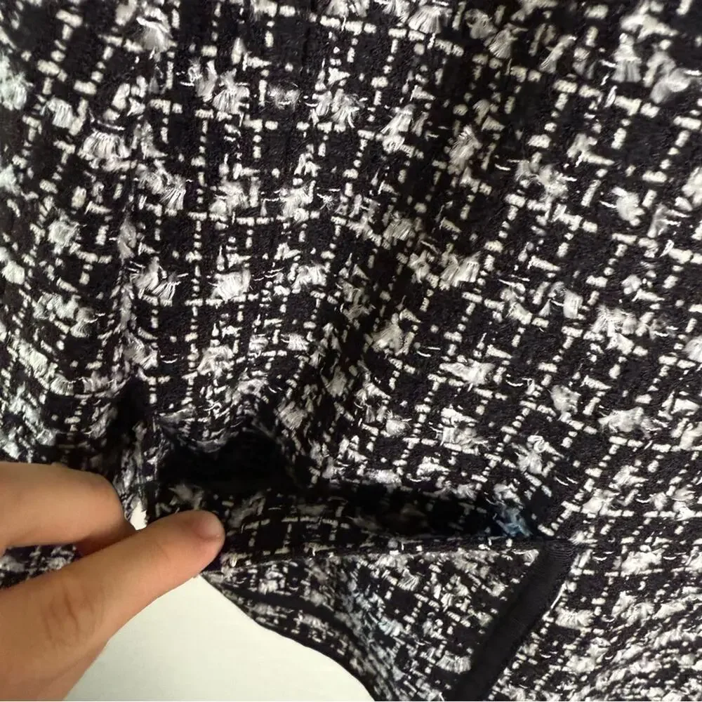 Talbots Tweed Jeweled Button Blazer Jacket Size 16
